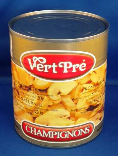 champignons  vert pr 12 x 850 ml blik