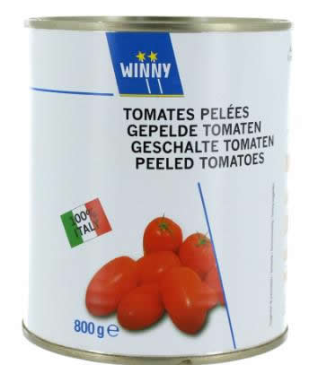 gepelde tomaten winny 12 x800g blik