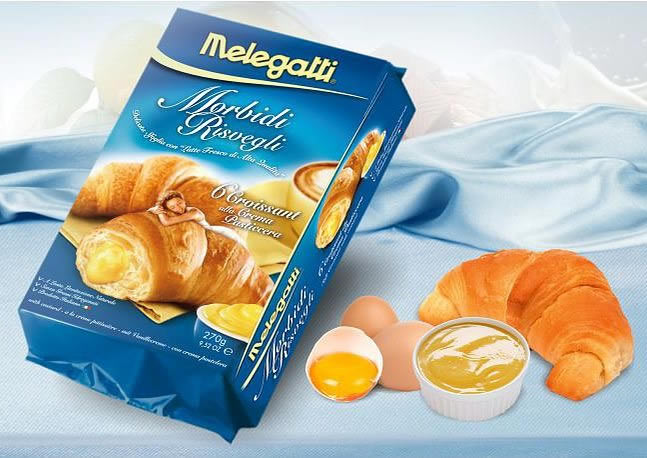 croissants 6-pack met pudding (270g) melegatti