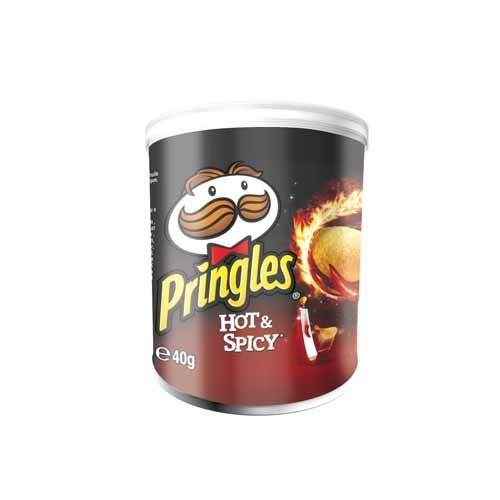 pringles hot & spicy 12 x 40 gr