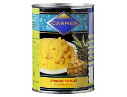 ananas stukjes carmen  6 x 565 kg