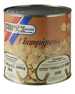 champignons copex brand 2650 gr
