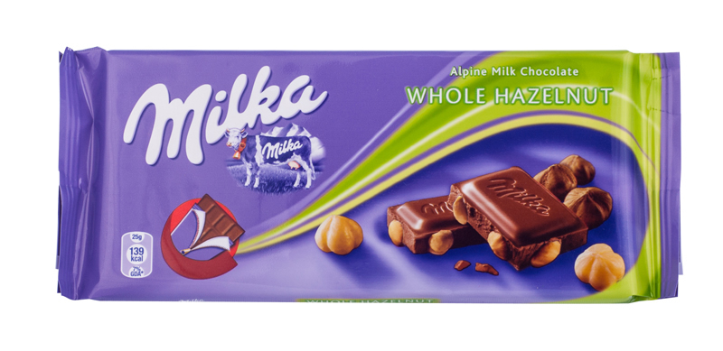 milka hazelnuts 20 x100 gr