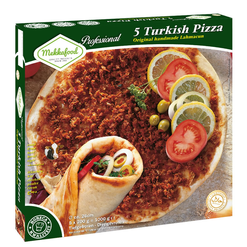 mekka food pizza lahmacun 5 * 200 gram