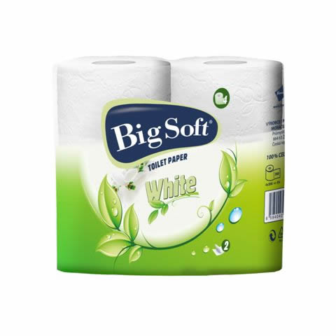 big soft white 20x4-rollen toiletpapier (2-laags)